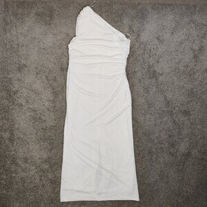 Zara Women's Bodycon Ruched Maxi Cocktail Party Dress Size XL NEW